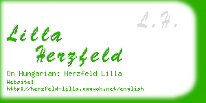 lilla herzfeld business card